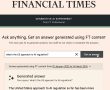 Financial Times yeni yapay zeka chatbot’u Ask FT’yi tanıttı