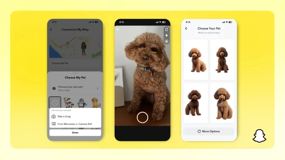 Snapchat yapay zeka ile hayvanların Bitmoji’sini yapacak